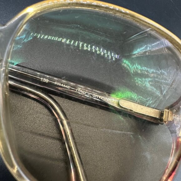 Vintage Eyeglasses Sky Pink Frame Italy 1970s Luxottica Camille Retro Fashion - Picture 10 of 13